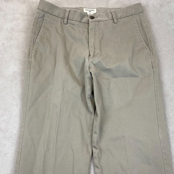 Dockers Mens Pants 31x30 Slim Fit Khaki Cotton Blend Chino Straight Leg Casual - Picture 4 of 8
